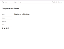 Tablet Screenshot of cooperativepress.com